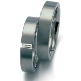 Marrying 950 Platin, 5,00 mm Breite, seidenmatt, 1 Diamant - Baguette 0,09 ct. TW/VVS,